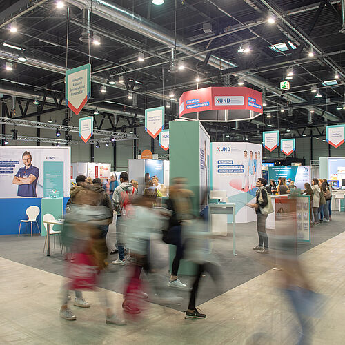 XUND stellt die attraktiven Gesundheitsberufe an der Zebi 2019 vor und der Stand der Berufsmeisterschaft befindet sich direkt daneben.